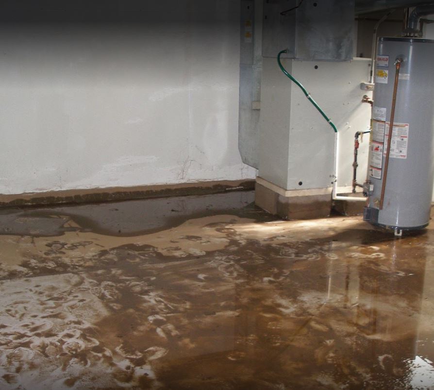 Water Damage Flooded Basement